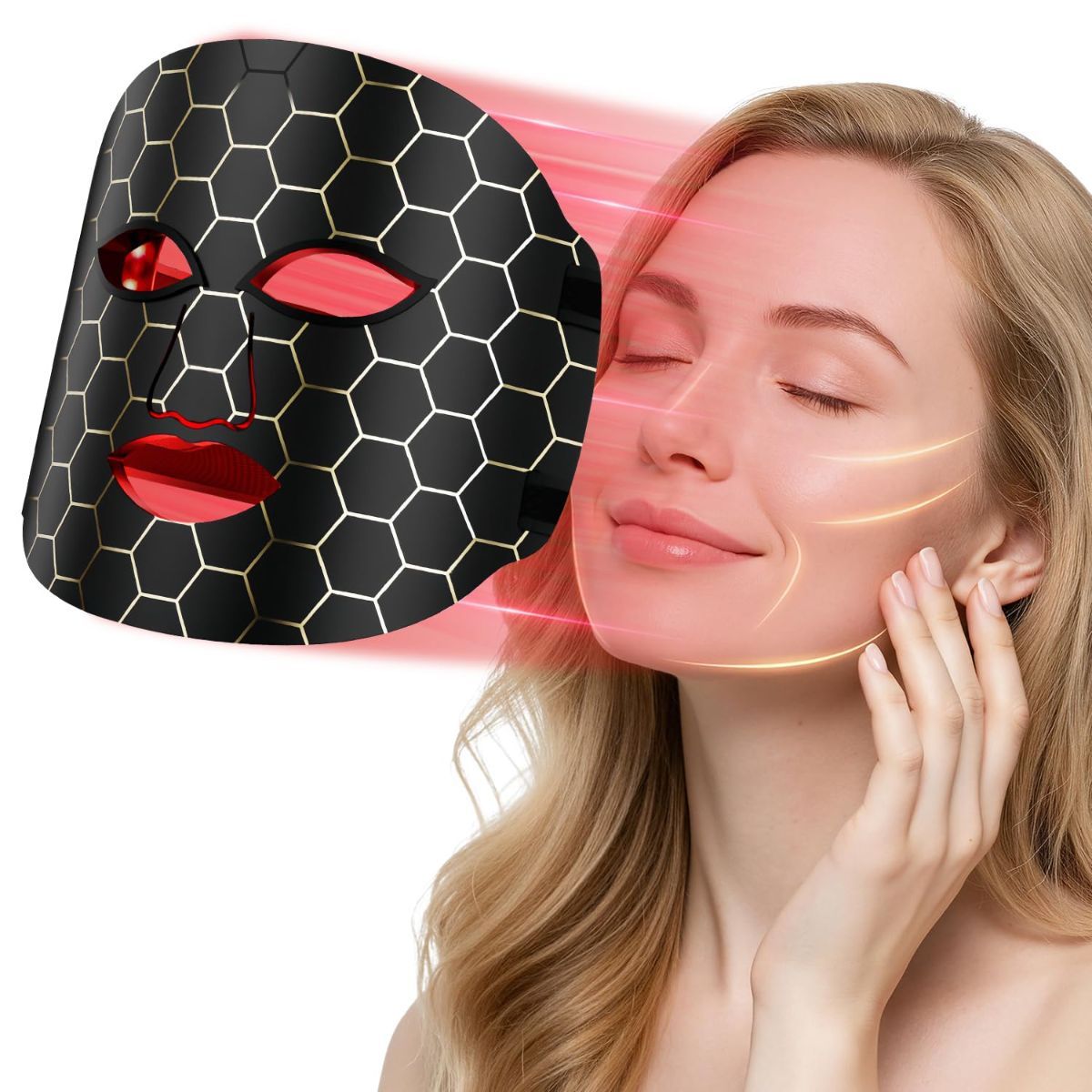 4-Color LED Light Therapy Mask — Face, Rechargeable