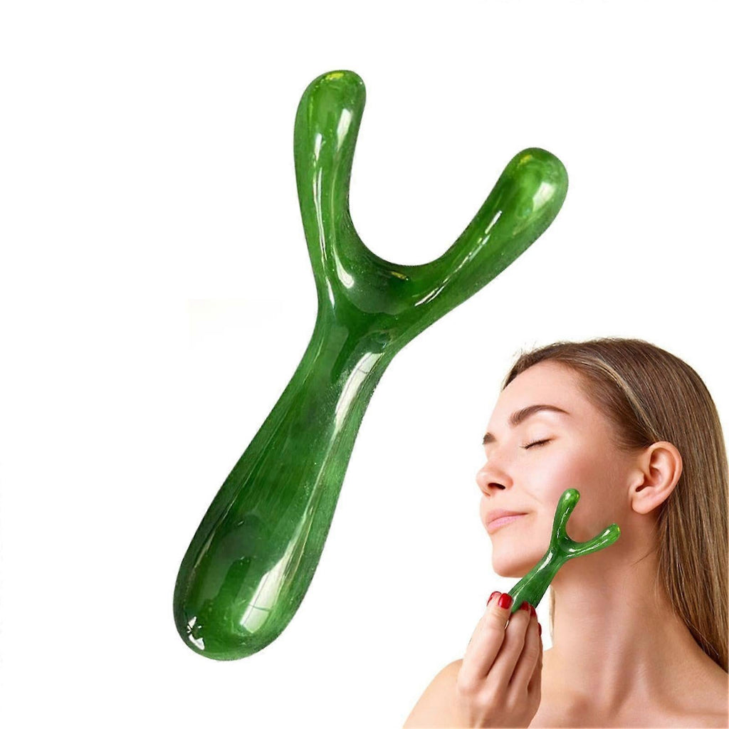 Y-Shape Gua Sha Tool for Nose, Jaw & Neck Contouring