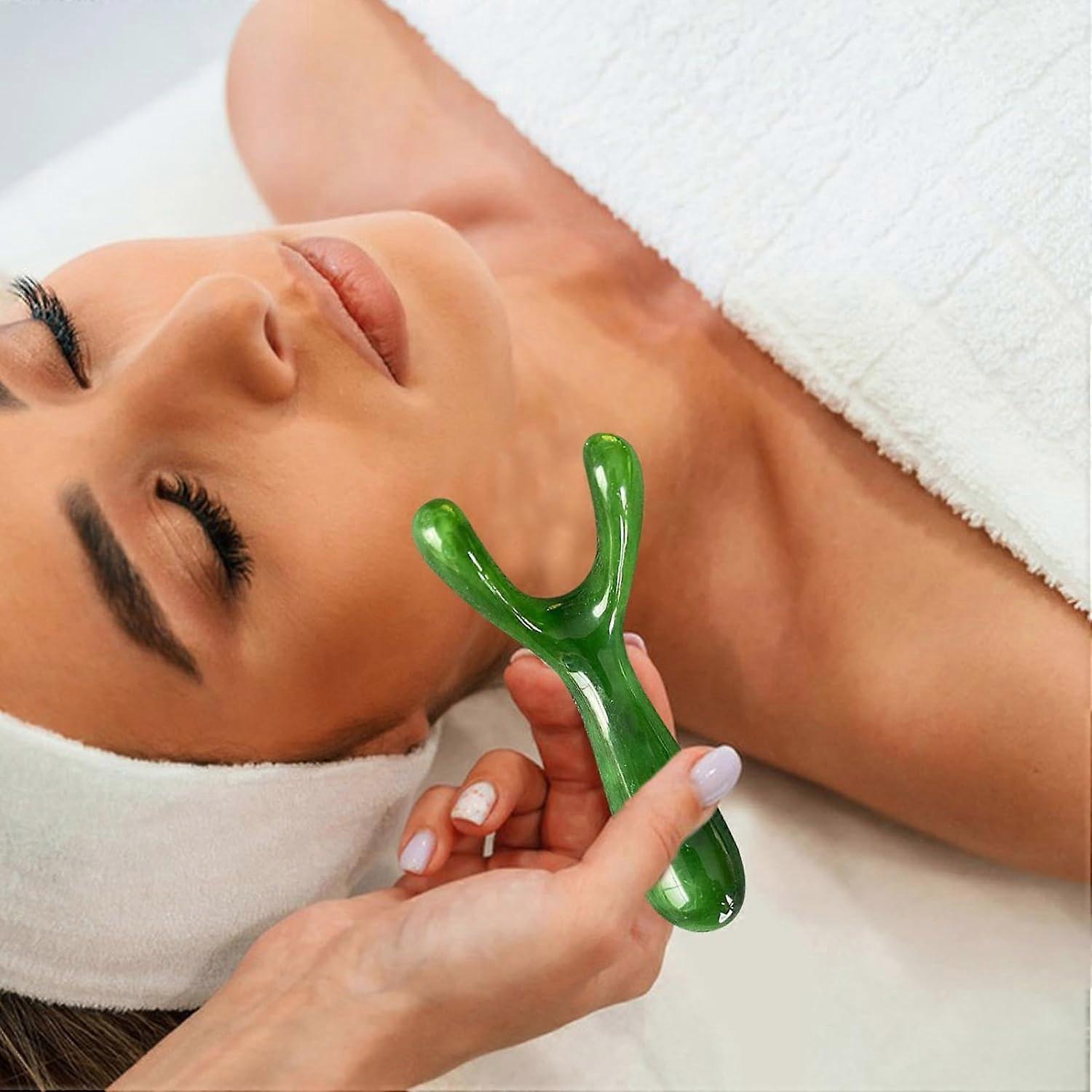 Y-Shape Gua Sha Tool for Nose, Jaw & Neck Contouring