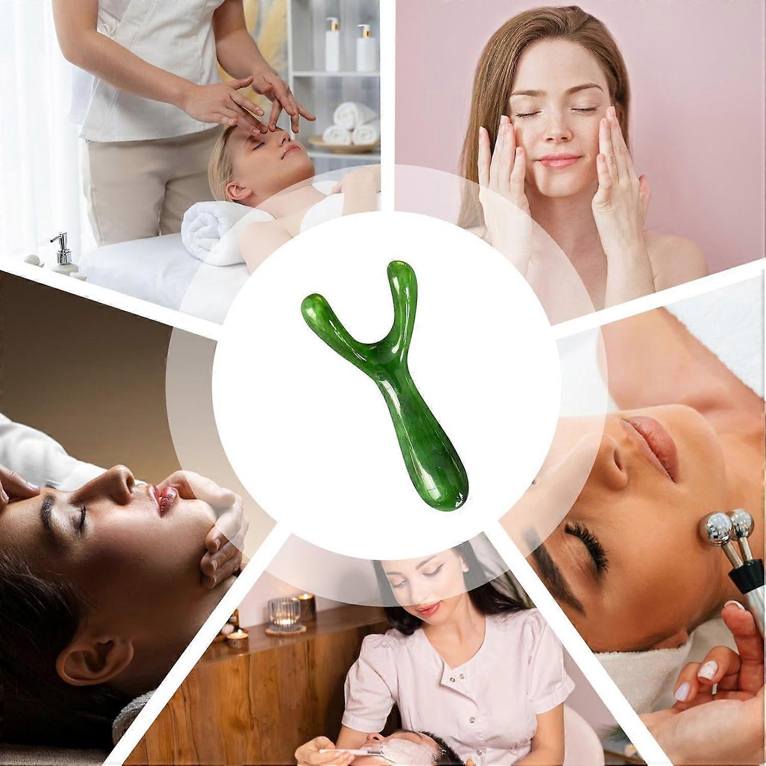 Y-Shape Gua Sha Tool for Nose, Jaw & Neck Contouring