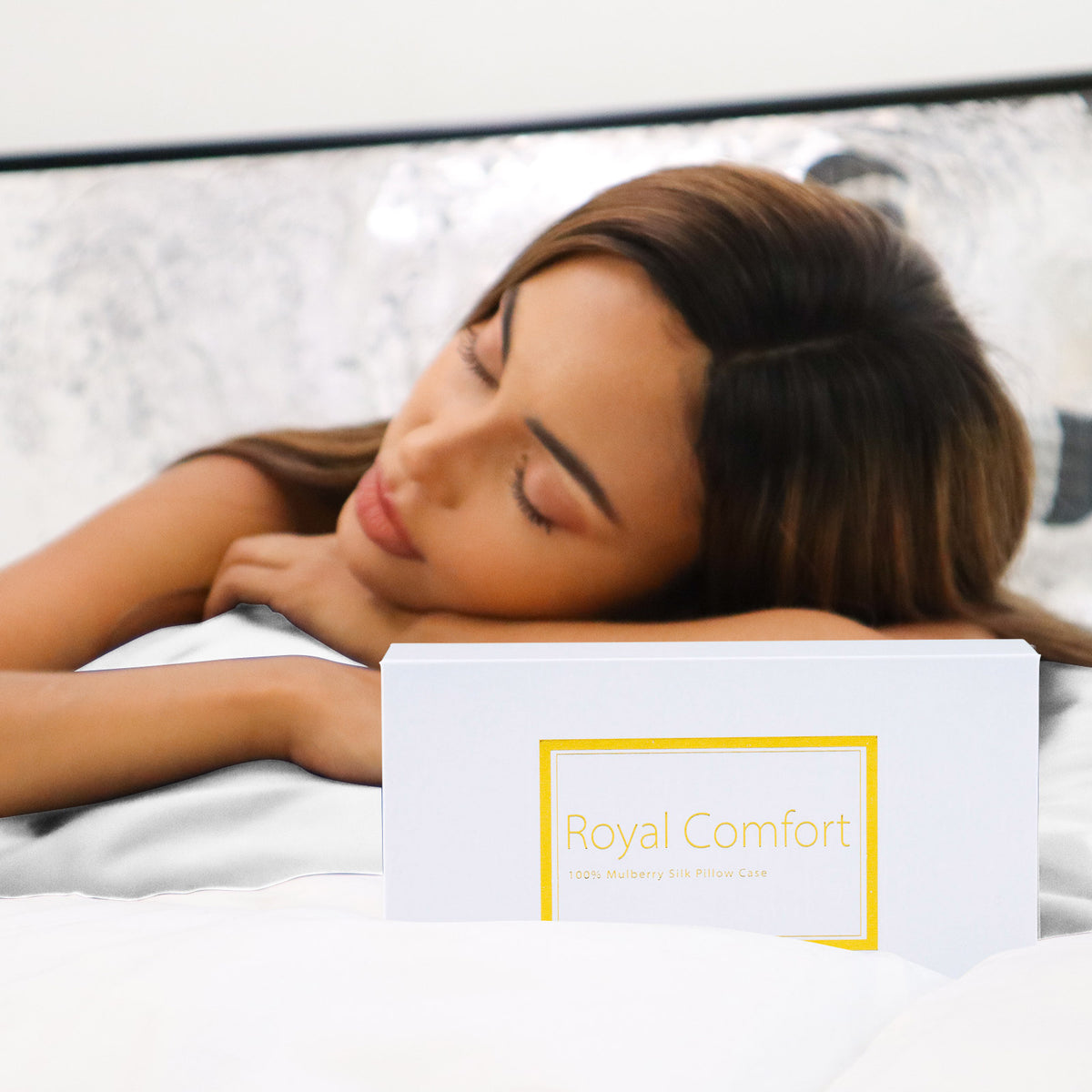 Royal Comfort 100% Mulberry Silk Pillowcase — Silver