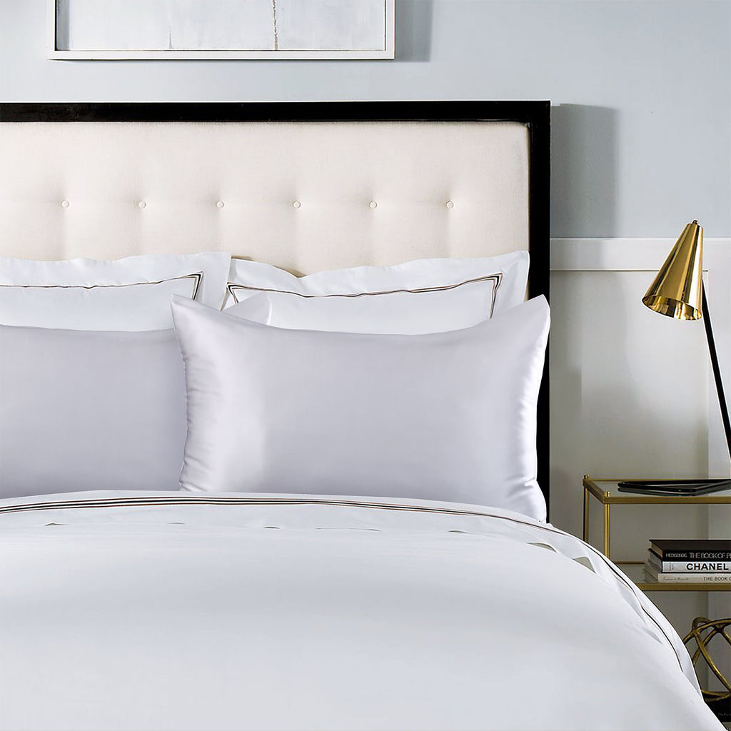 Royal Comfort 100% Mulberry Silk Pillowcase — Silver