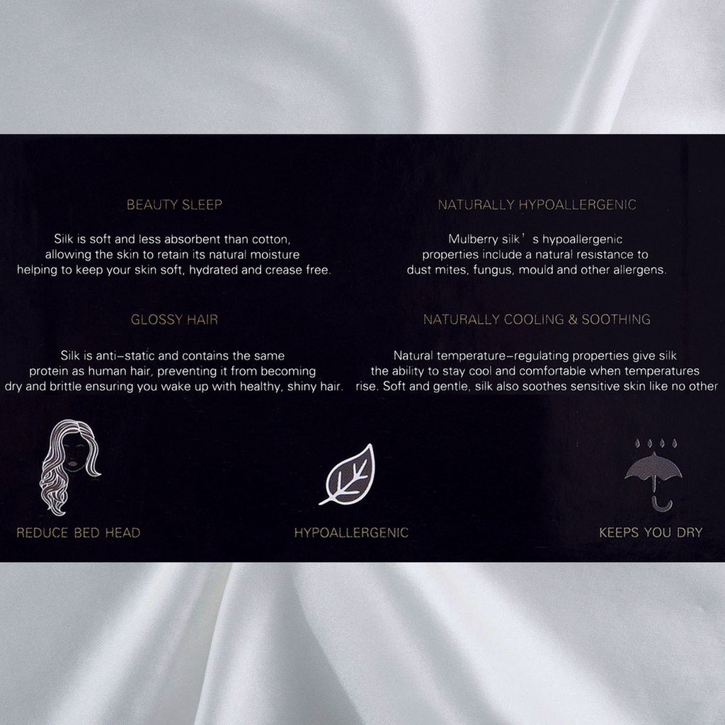 Royal Comfort 100% Mulberry Silk Pillowcase — Silver