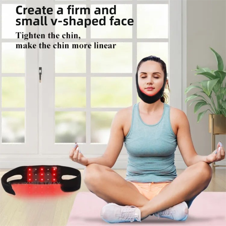 LED V-Line Chin Strap — Red Light Therapy for Jawline Firming