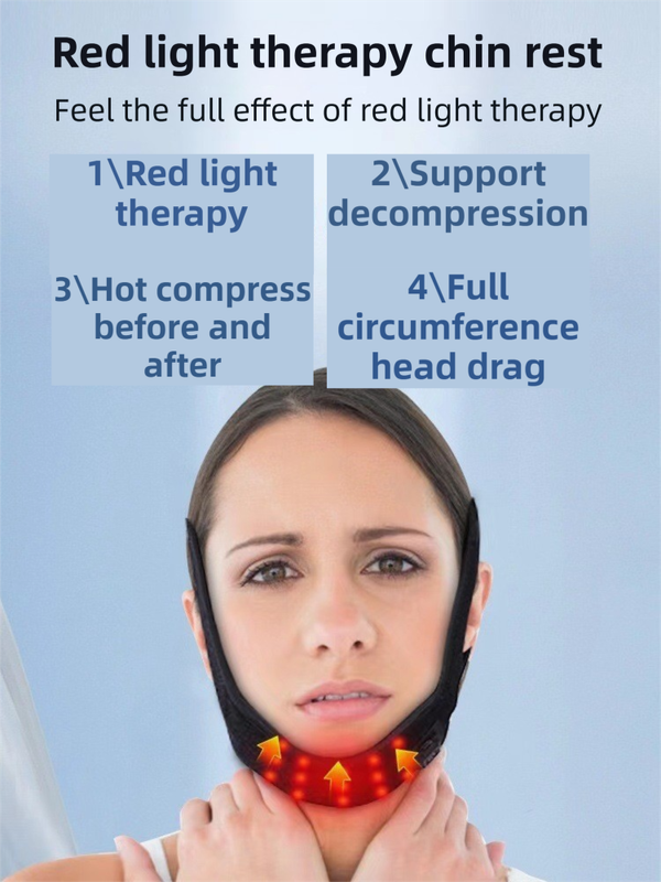 LED V-Line Chin Strap — Red Light Therapy for Jawline Firming